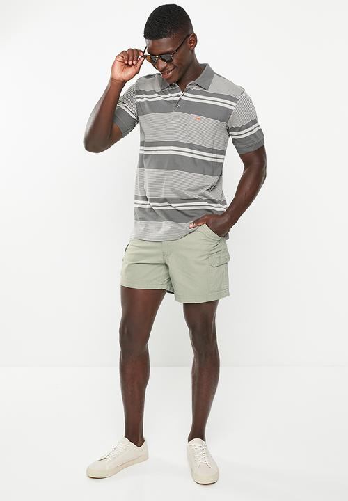 JEEP - Fixed waistband mountain man short - silvered green