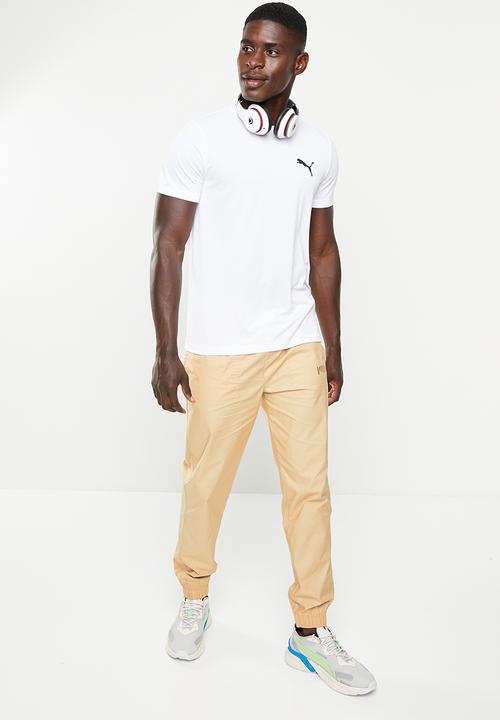 PUMA - Za mens cuffed chino pant - light sand