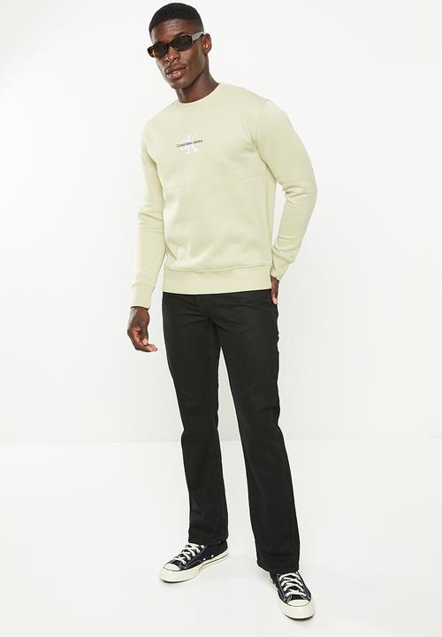 Calvin Klein - Monogram logo crew neck - wheat fields