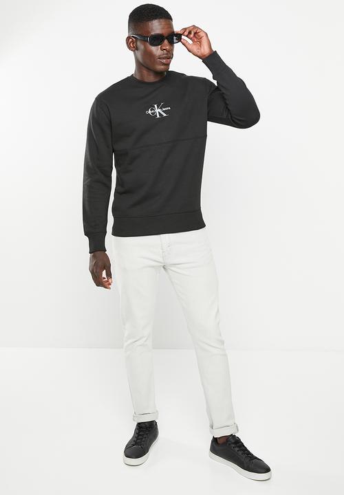 Calvin Klein - Monogram logo crew neck - black