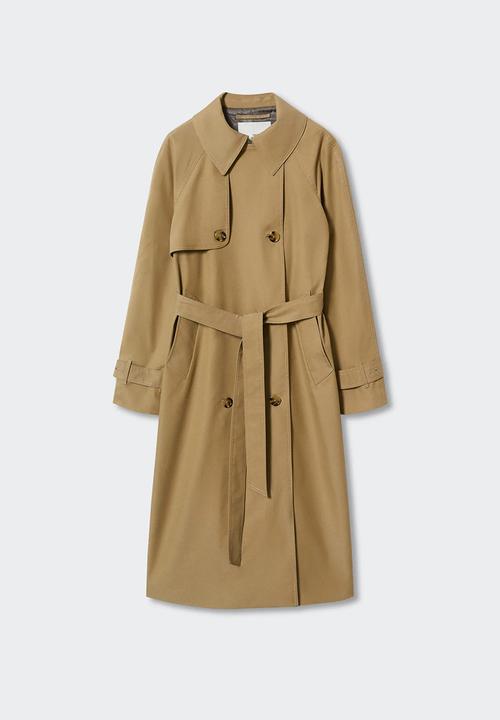 MANGO - Trench coat mustang - light beige