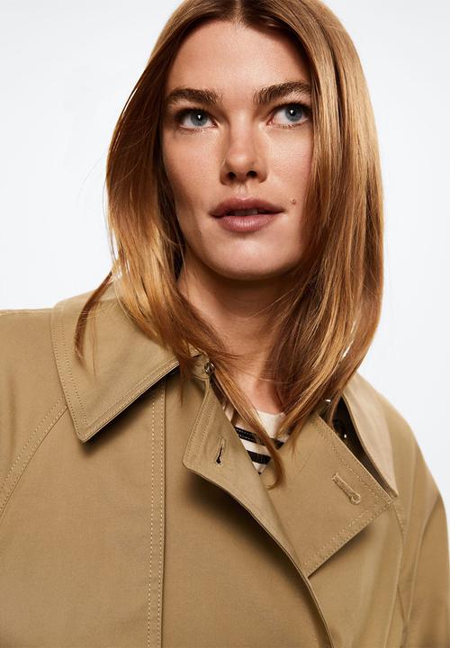 MANGO - Trench coat mustang - light beige
