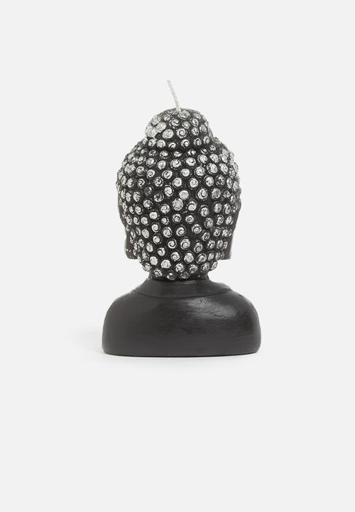 H&S - Buddha candle - black