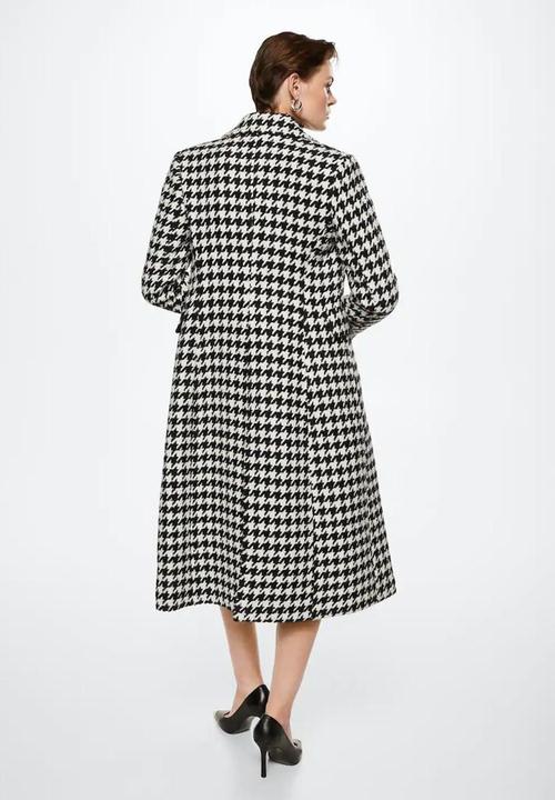 MANGO - Coat bingo - black & white