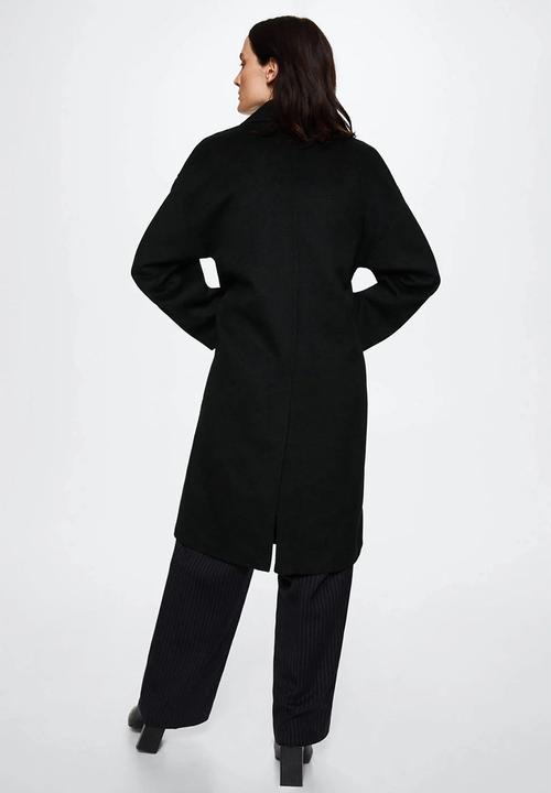 MANGO - Coat picarol - black