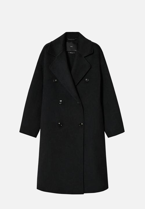 MANGO - Coat picarol - black