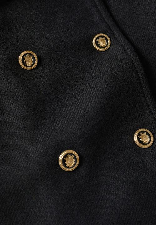 MANGO - Coat pinocho - black