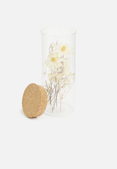 H&S - Dried flower in tube - White