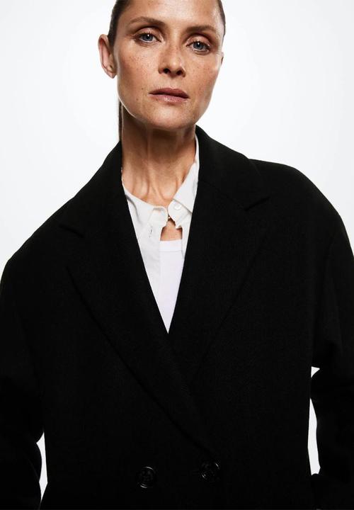 MANGO - Coat gauguin - black