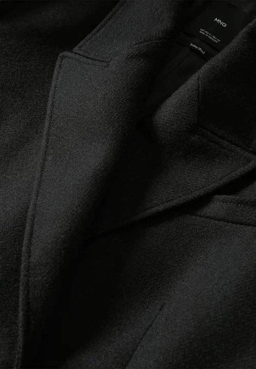 MANGO - Coat gauguin - black