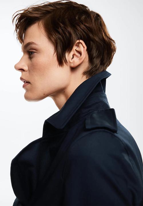 MANGO - Trenchcoat polana - navy