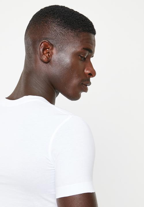 Calvin Klein - Stacked logo tee - bright white