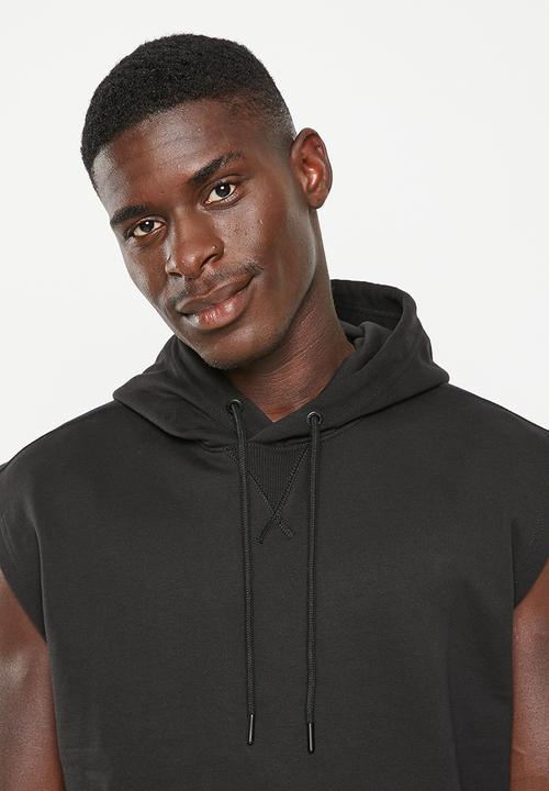 Calvin Klein - Monogram badge sleeveless hoodie - ck black