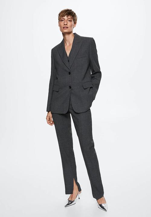 MANGO - Blazer lillian - light pastel grey
