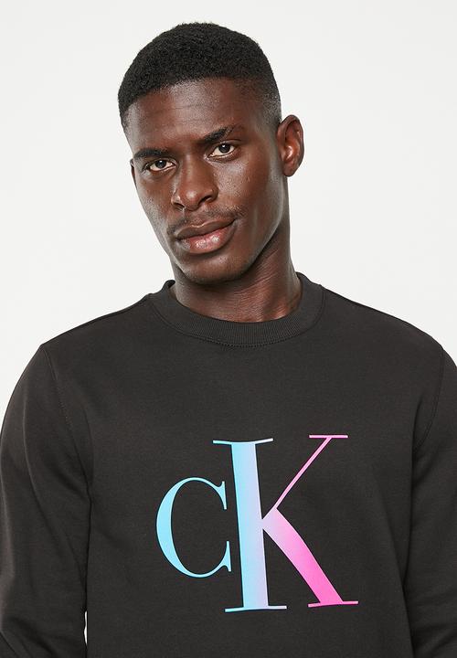 Calvin Klein - Filled ck crew neck - ck black