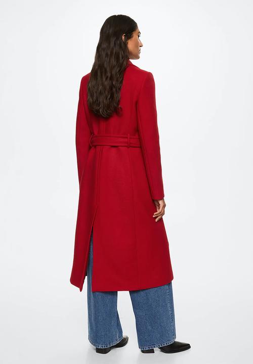 MANGO - Coat sirenita - red