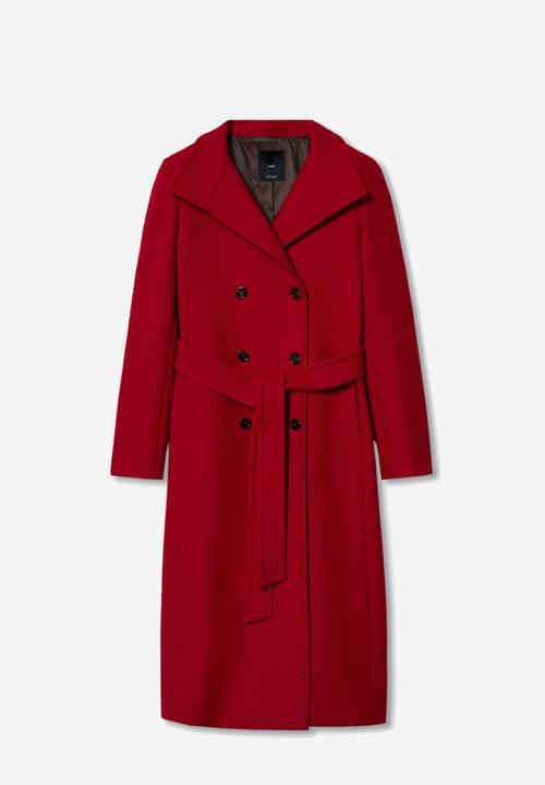 MANGO - Coat sirenita - red