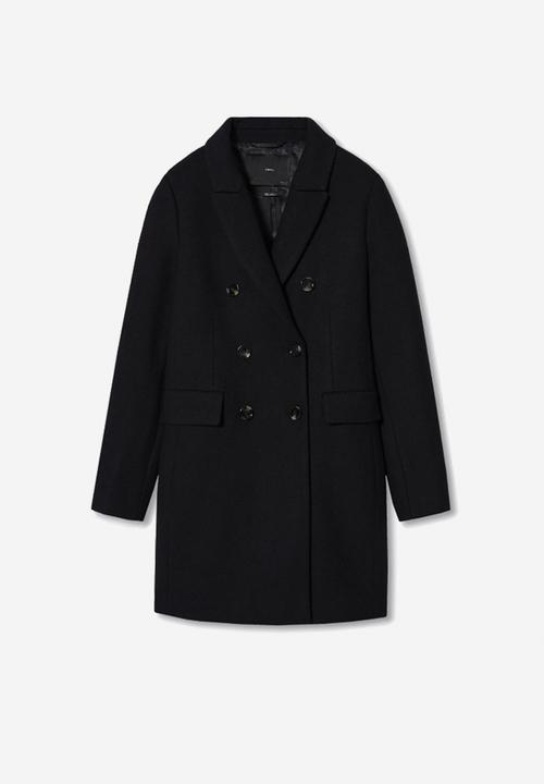MANGO - Coat dali - black