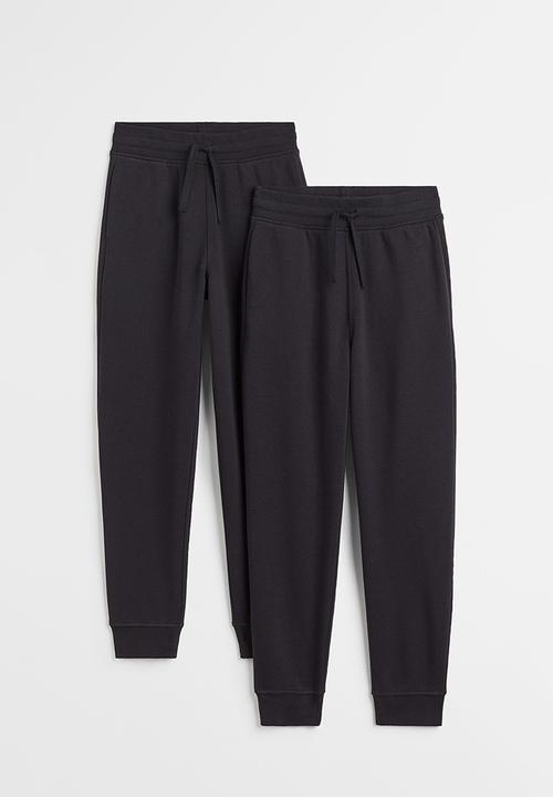 H&M - 2 Pack joggers - black