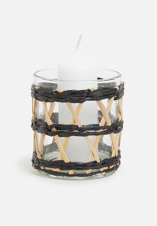 H&S - Willow tealight holder - black