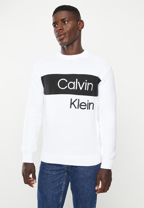 Calvin Klein - Institutional blocking sweater - bright white