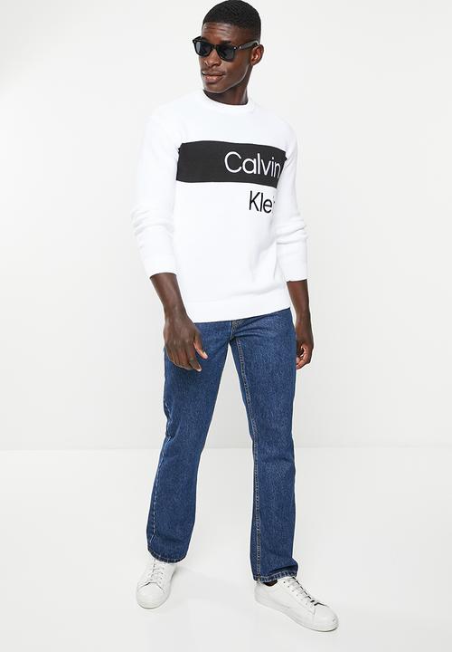Calvin Klein - Institutional blocking sweater - bright white