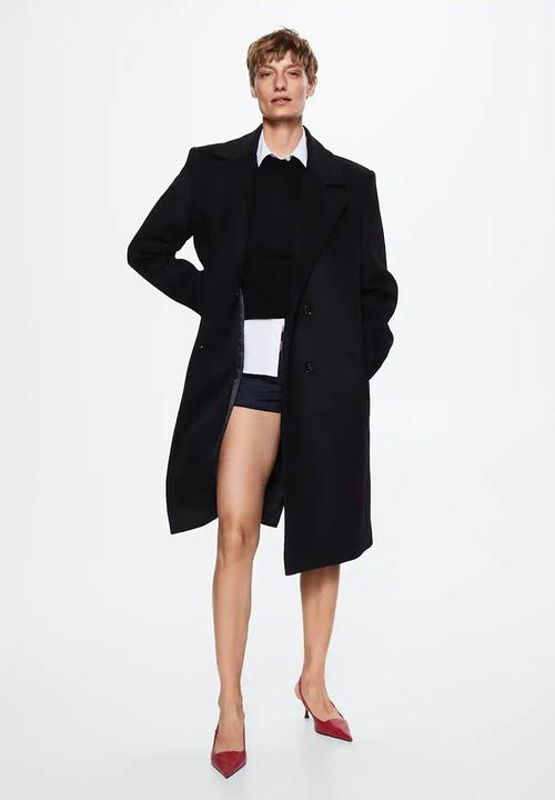 MANGO - Coat nirvana - black