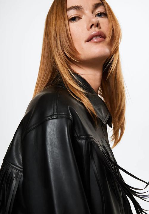 MANGO - Jacket rodeo - black