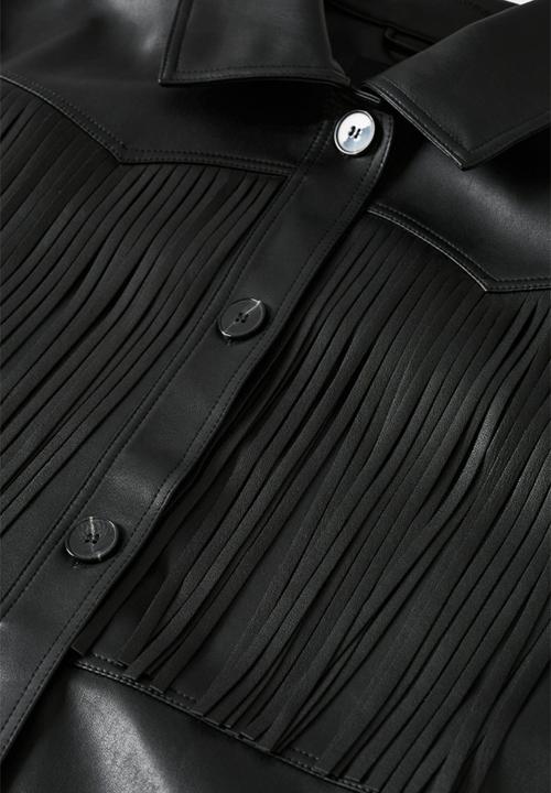 MANGO - Jacket rodeo - black
