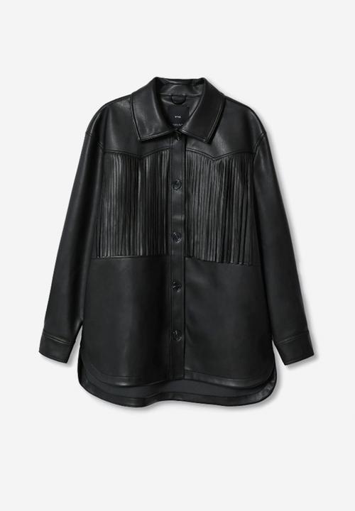 MANGO - Jacket rodeo - black