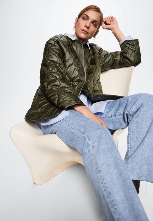 MANGO - Anorak melon - beige/khaki