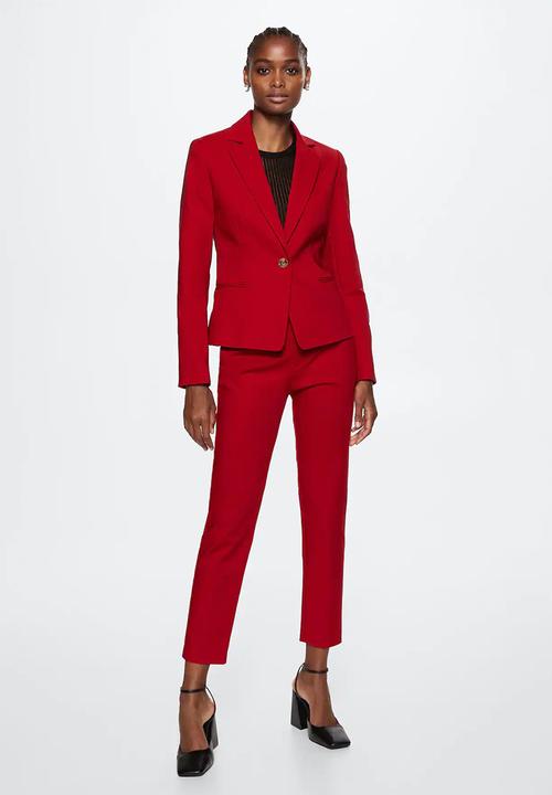 MANGO - Blazer cofi - red