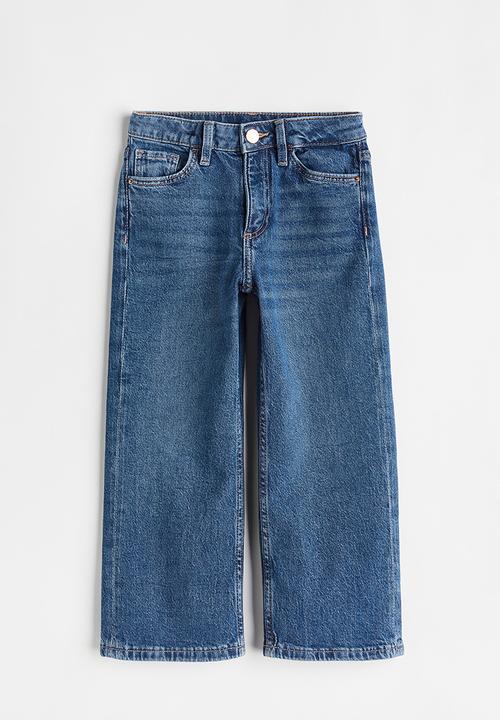 H&M - Wide leg jeans - dark blue denim