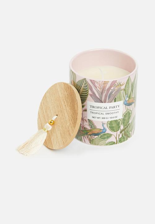 H&S - Candle in jar - pink