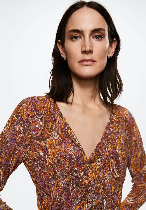 MANGO - Dress linus3 - orange