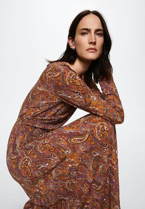MANGO - Dress linus3 - orange