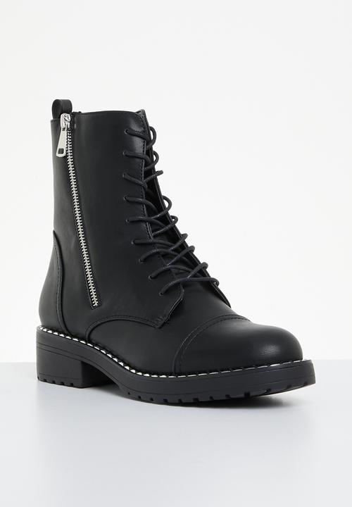 dailyfriday - Beth lace up boot - black