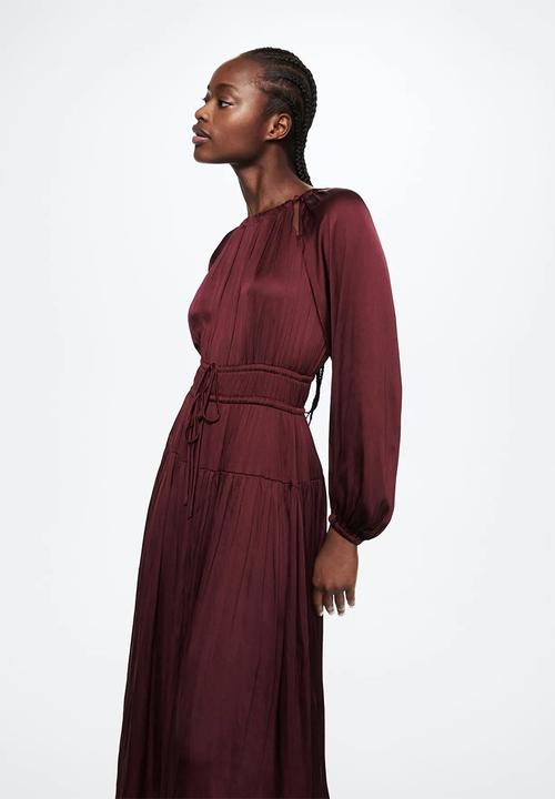 MANGO - Dress vera - dark red