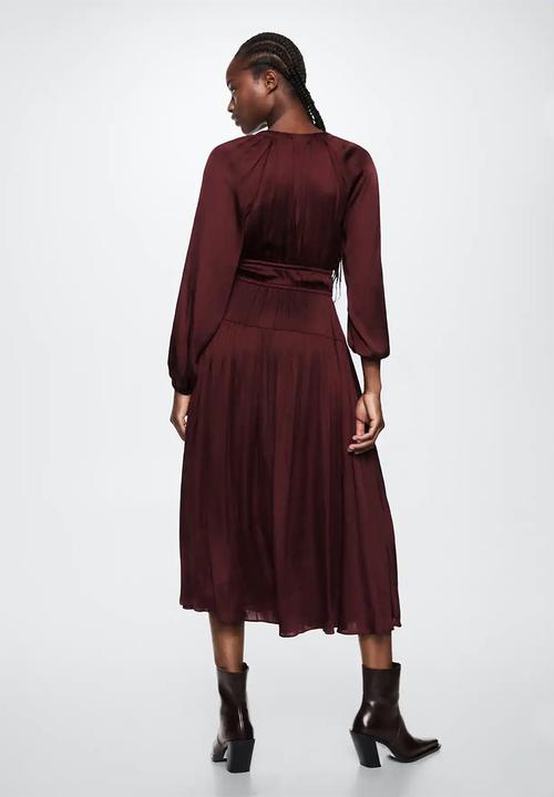 MANGO - Dress vera - dark red
