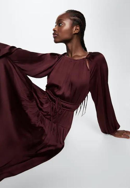 MANGO - Dress vera - dark red