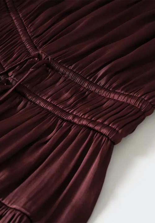 MANGO - Dress vera - dark red