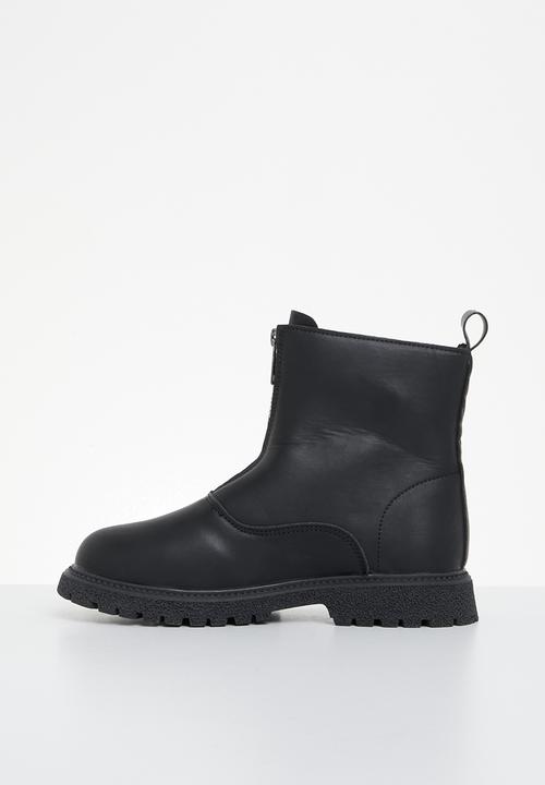 Pop Candy - Girls boot with zip - black
