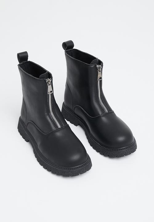 Pop Candy - Girls boot with zip - black