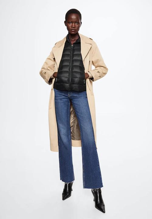 MANGO - Waistcoat blanvest - black