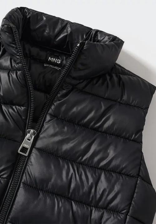 MANGO - Waistcoat blanvest - black