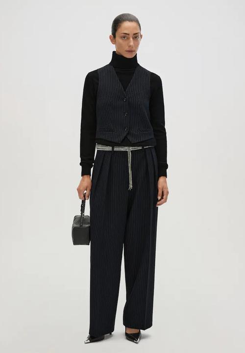 MANGO - Trousers newada - navy