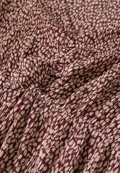 MANGO - Dress pomelo3 - dark red