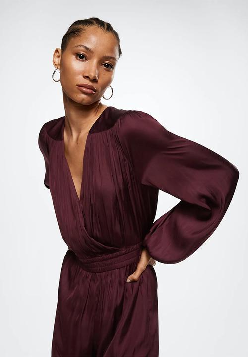 MANGO - One-piece suit vera - dark red