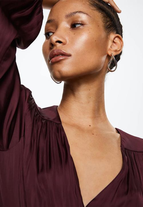 MANGO - One-piece suit vera - dark red