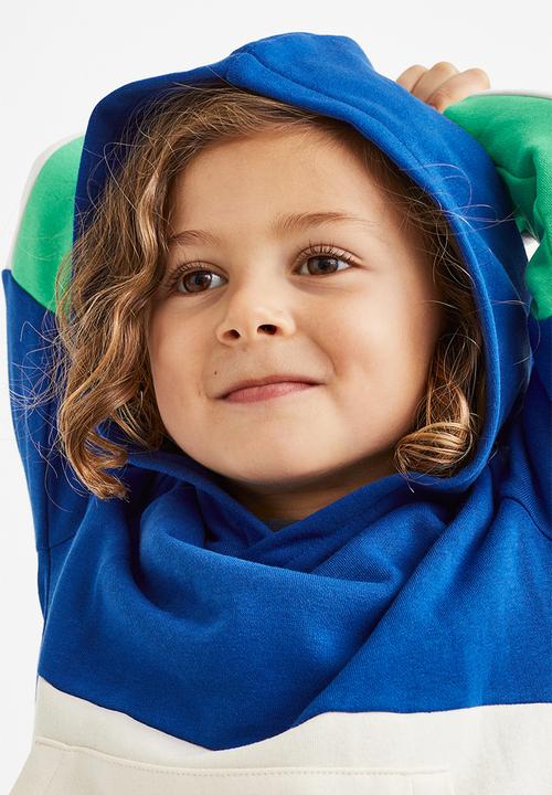 H&M - Hoodie - bright blue/block-coloured